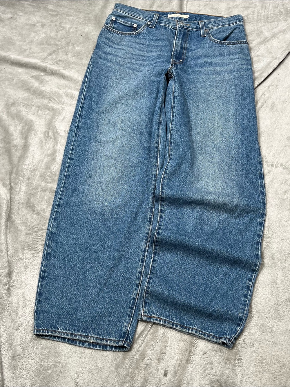 Levi's Premium Baggy Dad Jeans Womens 30x29 Blue Denim Skater Cotton